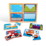 Natural Play Wooden Puzzle: Ready, Set, Go B1