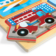 Natural Play Wooden Puzzle: Ready, Set, Go B1