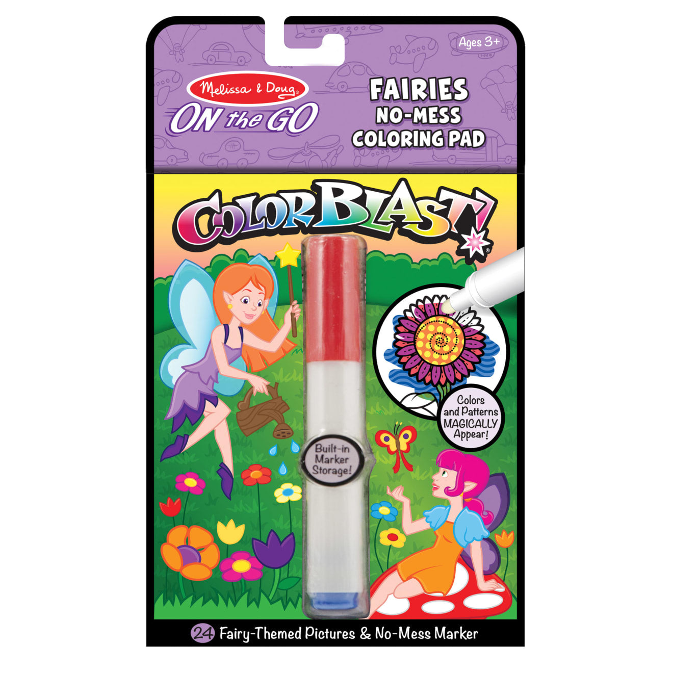 On the Go ColorBlast No-Mess Coloring Pad - Fairies V6