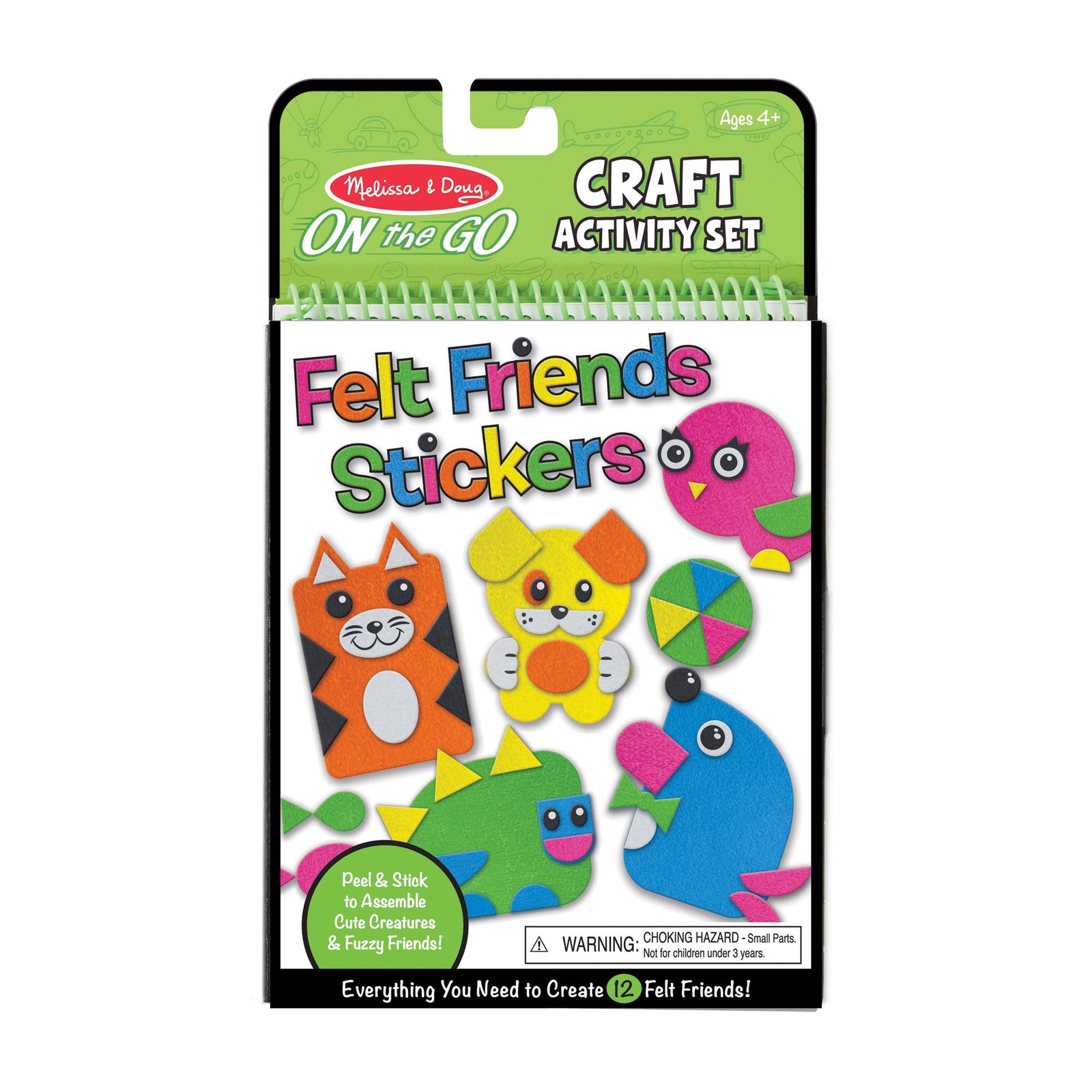 On-the-Go Felt Friends Stickers Craft Activity Set V3