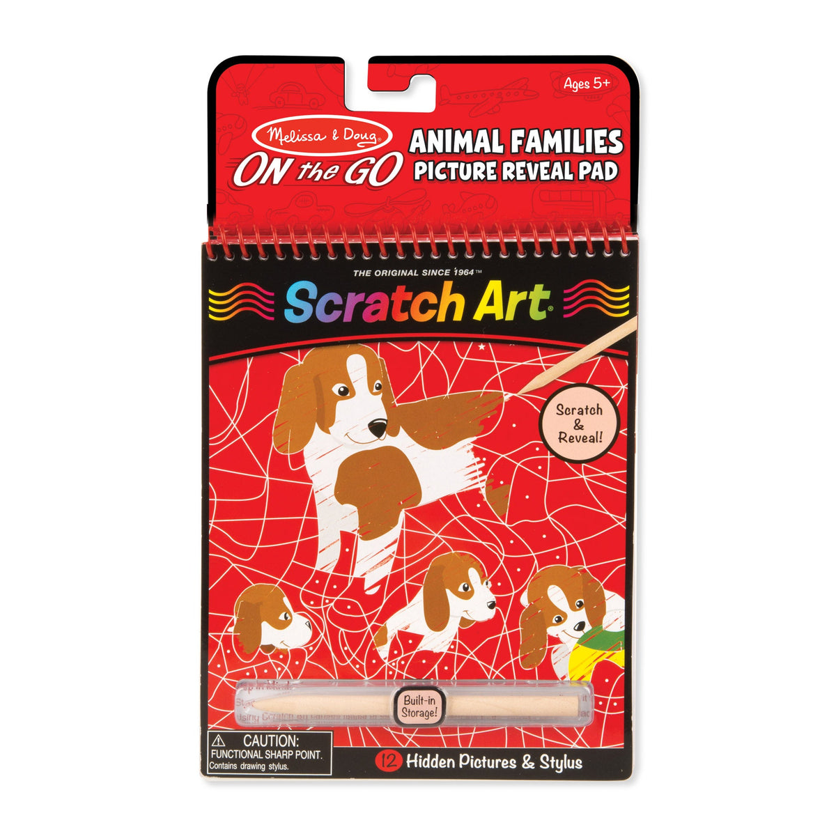 On the Go Scratch Art Color Reveal Pad - Animal Families H9