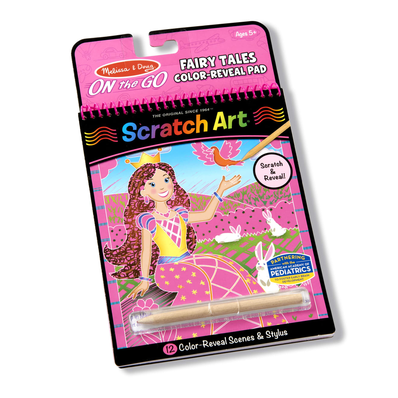 On the Go Scratch Art Color Reveal Pad - Fairy Tales Q0