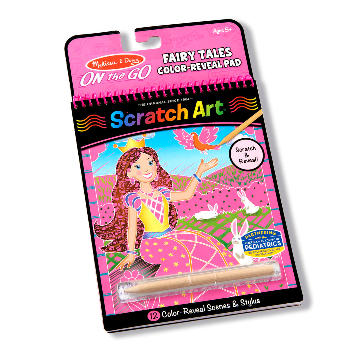 On the Go Scratch Art Color Reveal Pad - Fairy Tales Z3