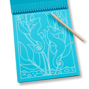 On the Go Scratch Art Color-Reveal Pad -  Sea Life H1