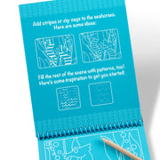 On the Go Scratch Art Color-Reveal Pad -  Sea Life H1