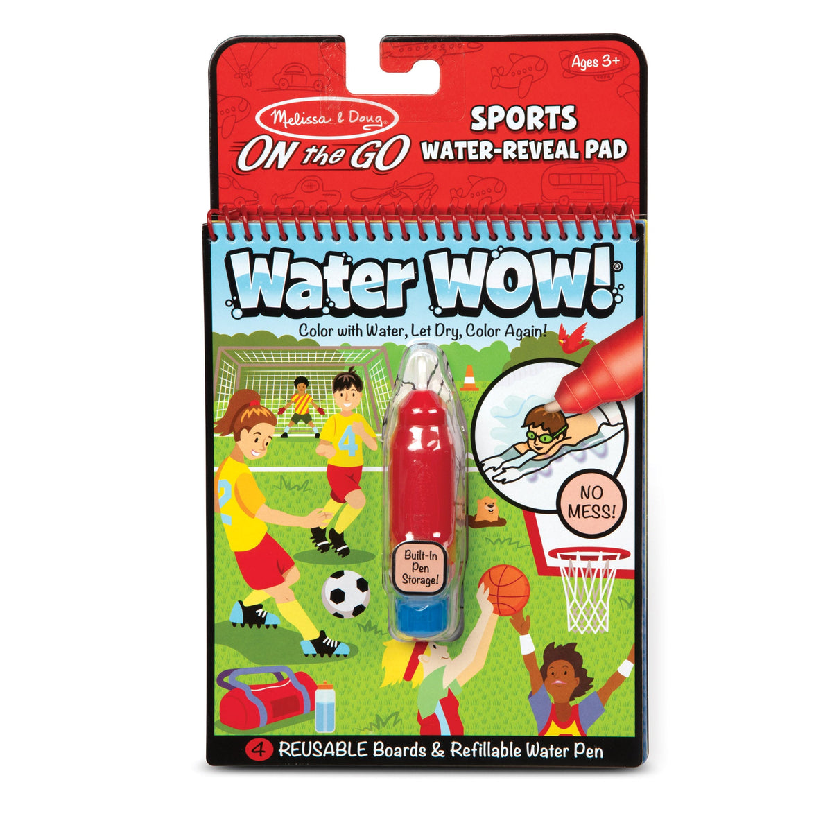 On the Go Water WOW!® Water-Reveal Activity Pad – Sports C0