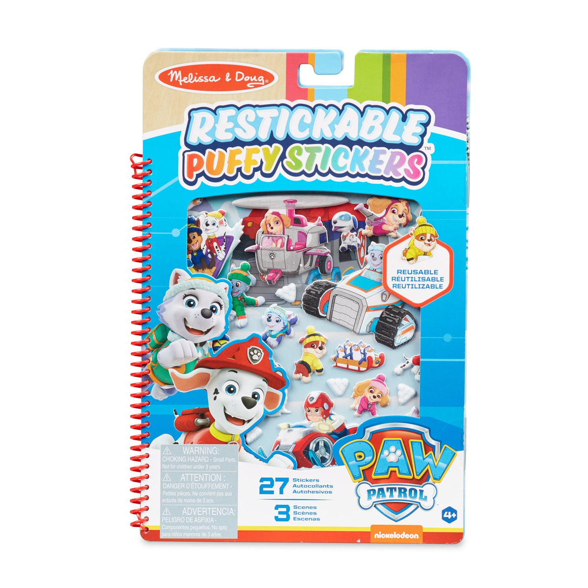 PAW Patrol Restickable Puffy Stickers -  Jake's Mountain N5