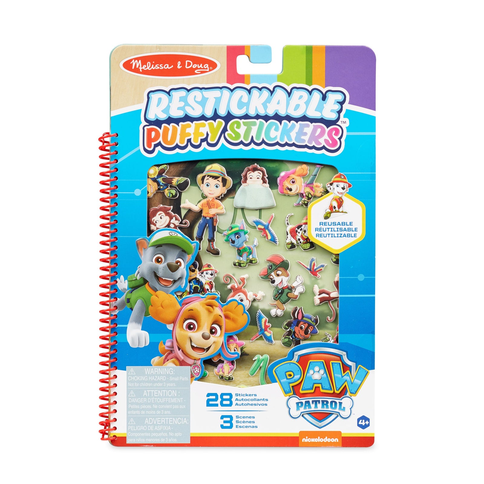PAW Patrol Restickable Puffy Stickers - Jungle R0