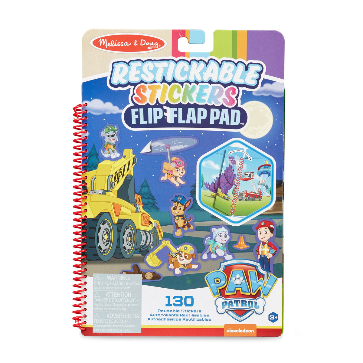 PAW Patrol Restickable Stickers Flip-Flap Pad - Ultimate Rescue E2