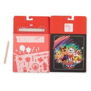 PAW Patrol Scratch Art Pad - Marshall I9