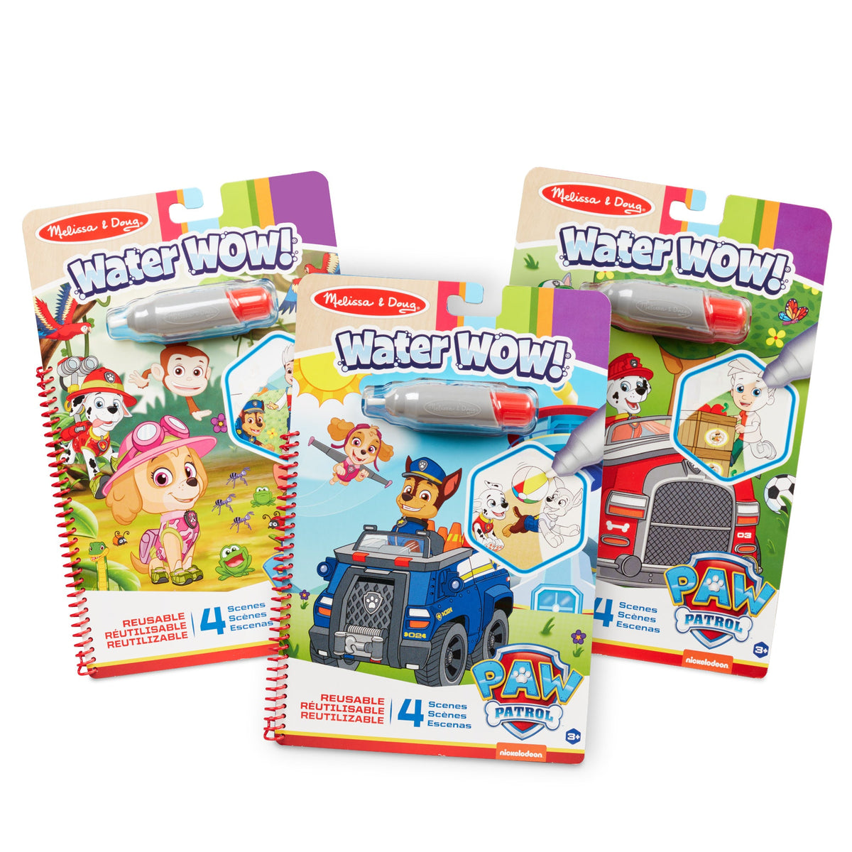 PAW Patrol Water Wow! 3-Pack - Skye, Chase, Marshall Water Reveal Pads B0