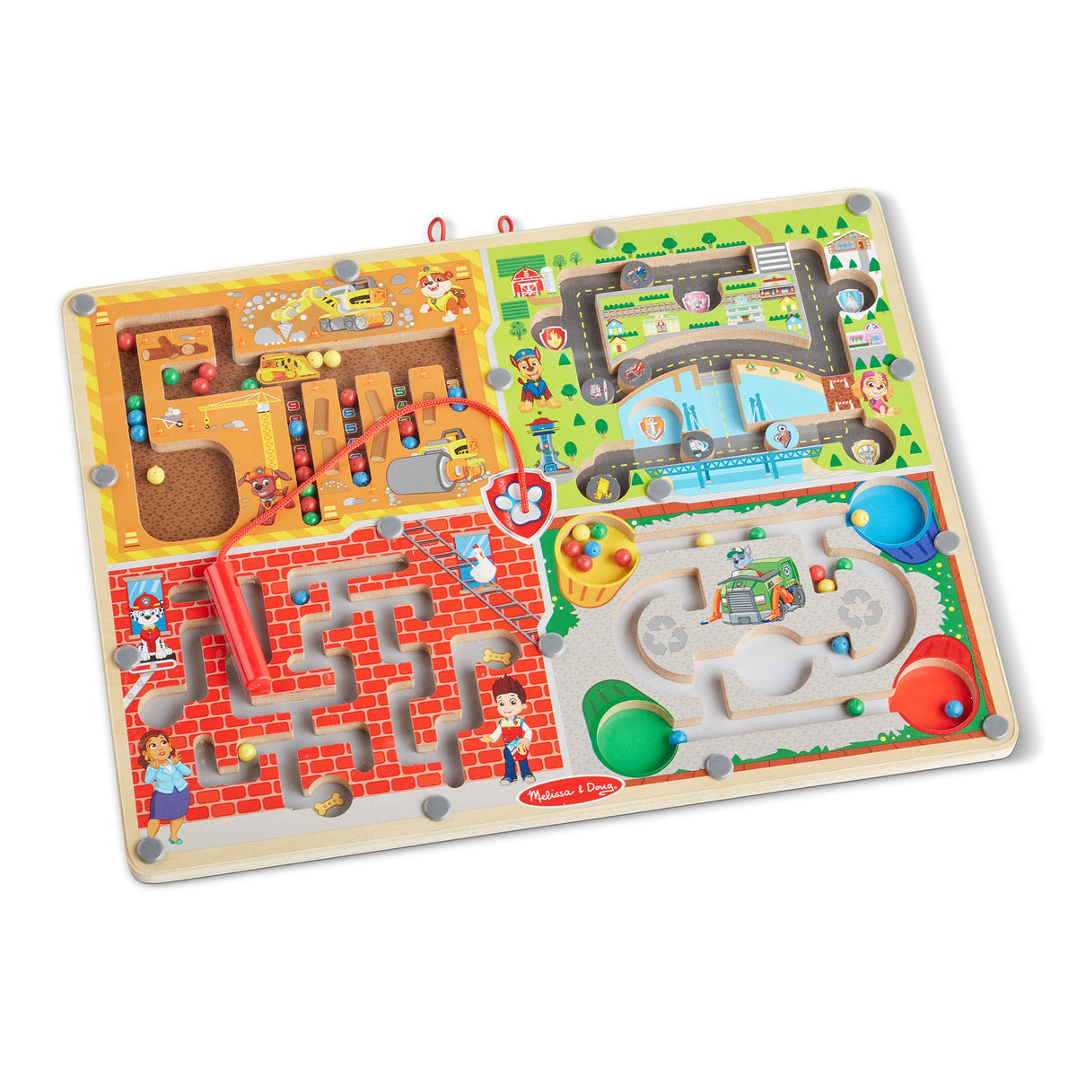PAW Patrol Wooden 4-in-1 Magnetic Wand Maze Board T5