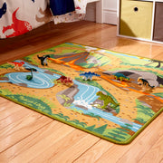 Prehistoric Playground Dinosaur Rug V6
