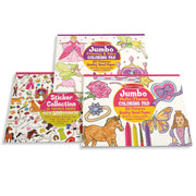Princess, Fairy, Animals & More Coloring and Sticker Pad Bundle F2