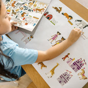 Princess, Fairy, Animals & More Coloring and Sticker Pad Bundle F2