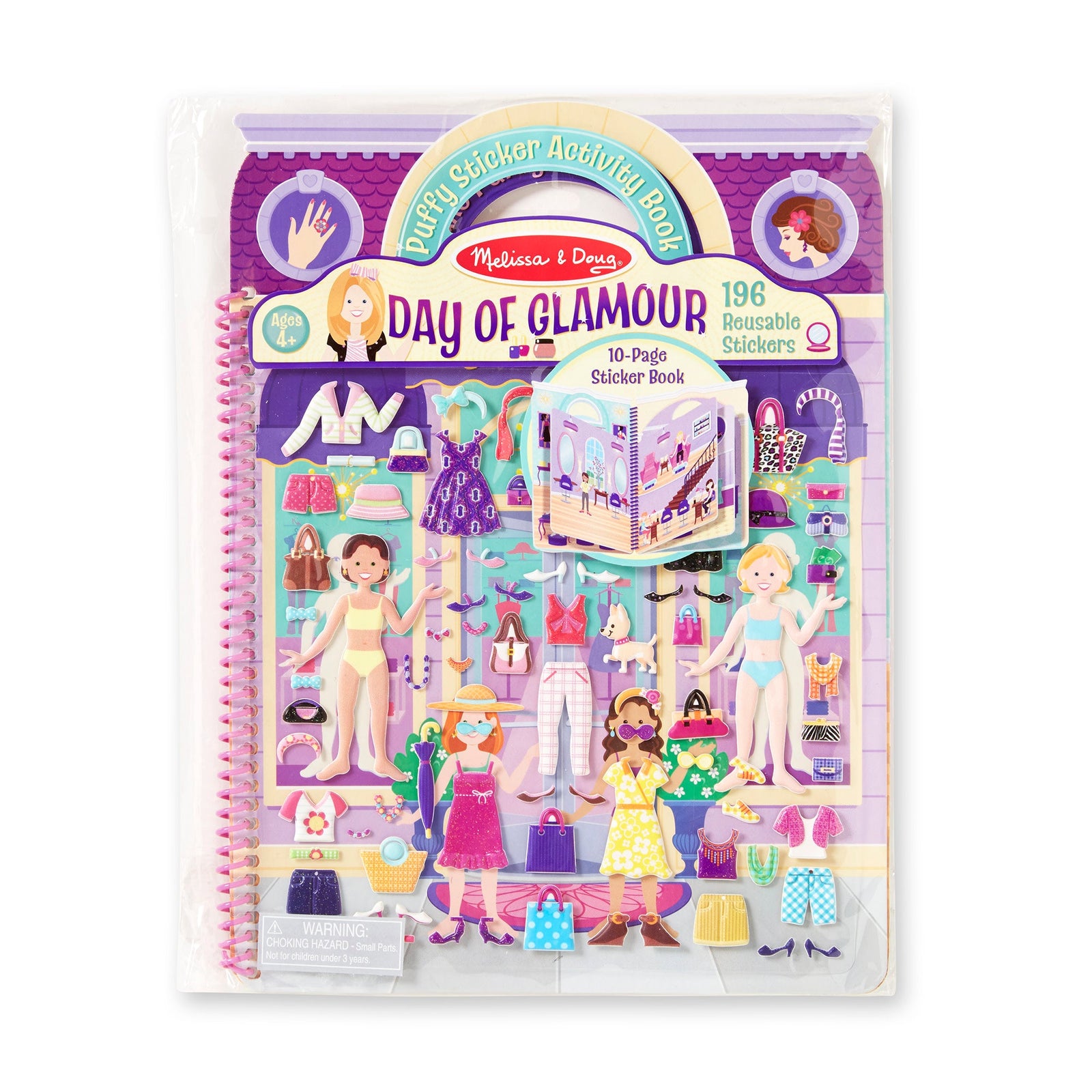 Puffy Sticker Activity Book - Day of Glamour I2