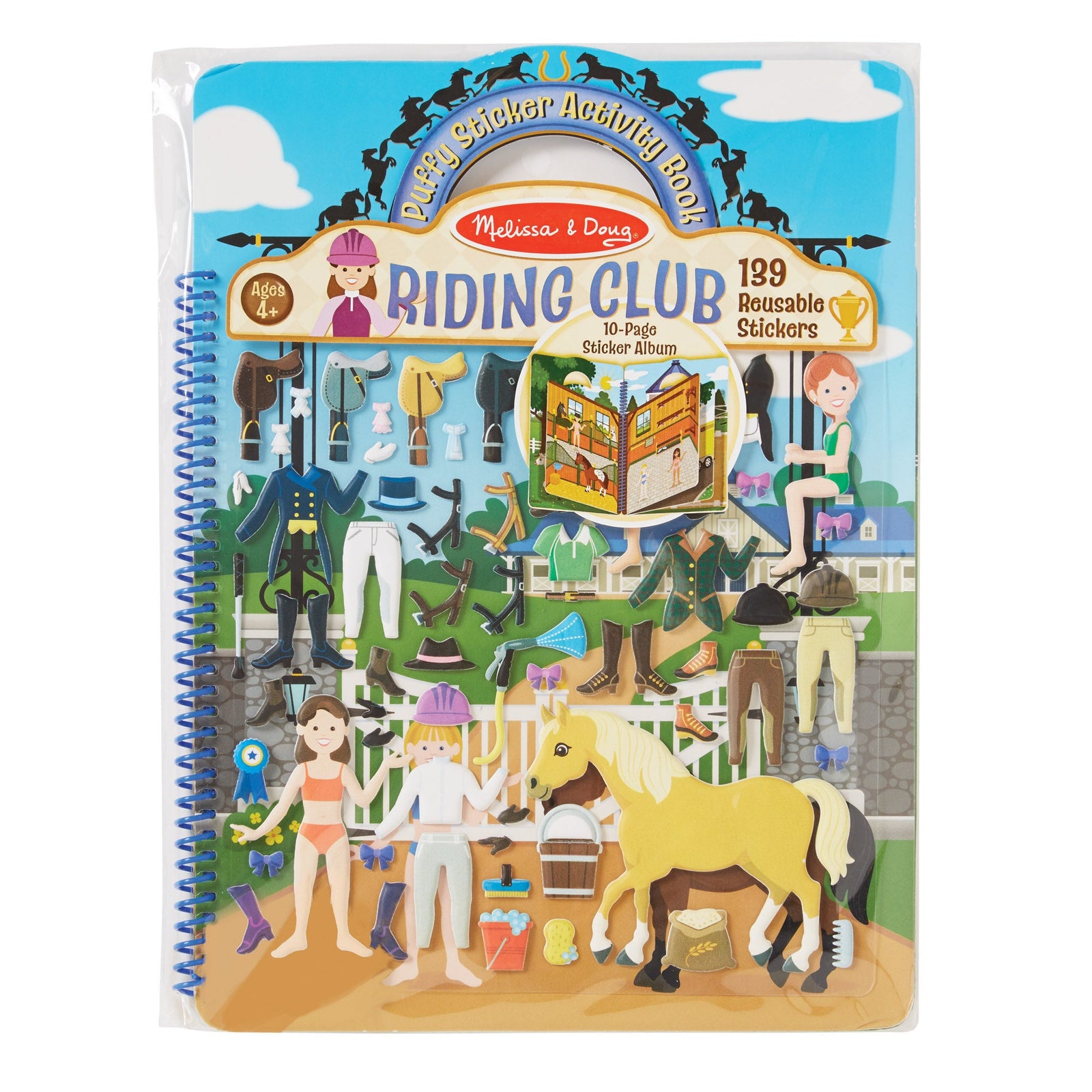 Puffy Sticker Activity Book - Riding Club A8