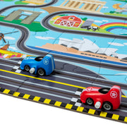 Race Around the World Tracks Floor Puzzle - 48 Pieces A0