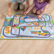 Race Around the World Tracks Floor Puzzle - 48 Pieces A0