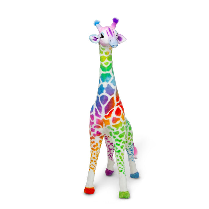 Rainbow Giraffe Lifelike Plush E1