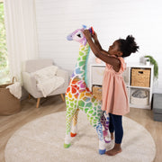 Rainbow Giraffe Lifelike Plush Z3