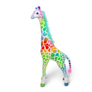 Rainbow Giraffe Lifelike Plush Z3