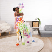 Rainbow Giraffe Lifelike Plush Z3