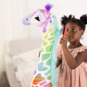 Rainbow Giraffe Lifelike Plush Z3