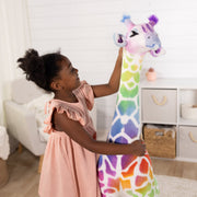 Rainbow Giraffe Lifelike Plush Z3