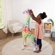 Rainbow Giraffe Lifelike Plush Z3