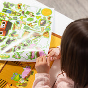 Reusable Sticker Pad - Farm K6