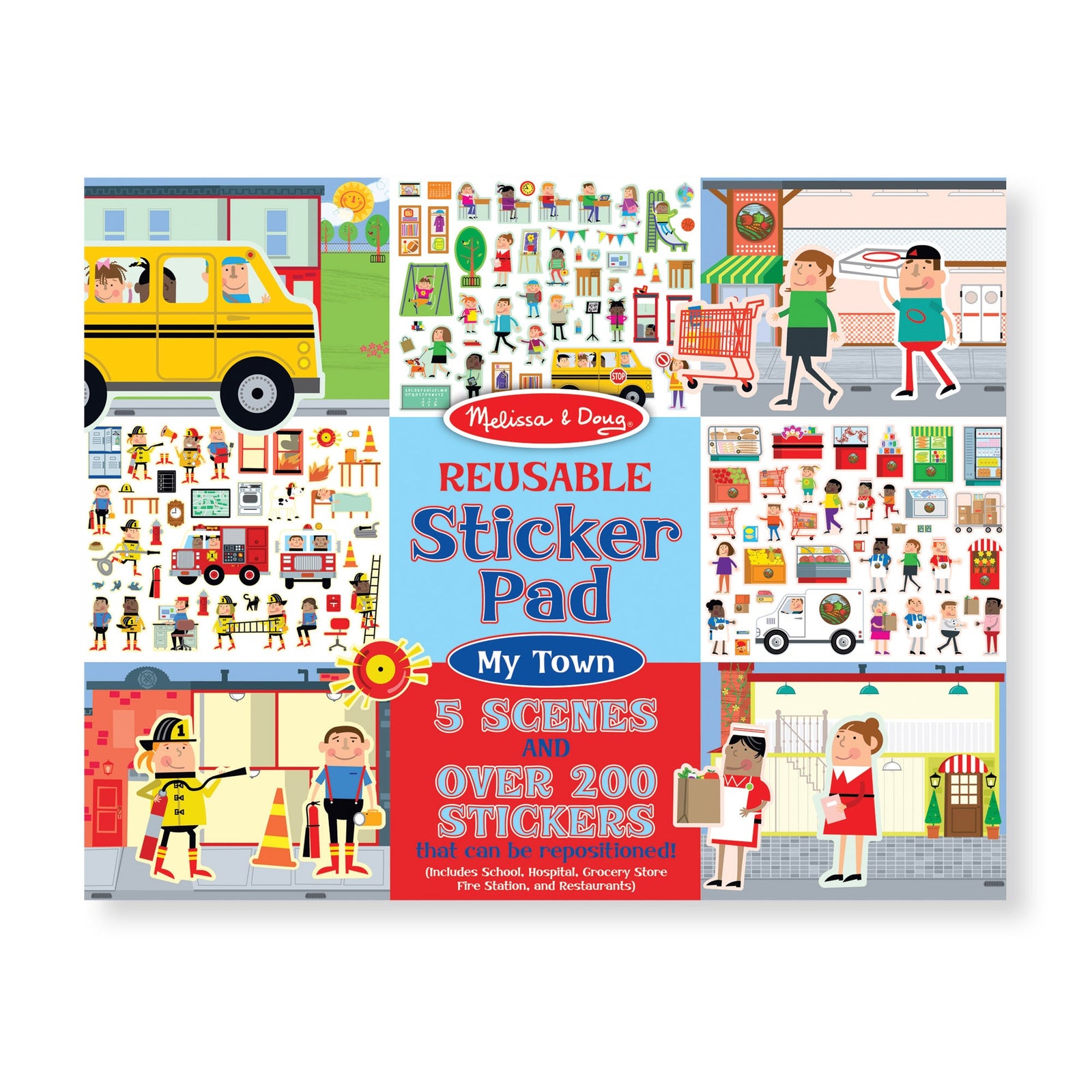 Reusable Sticker Pad - My Town L8