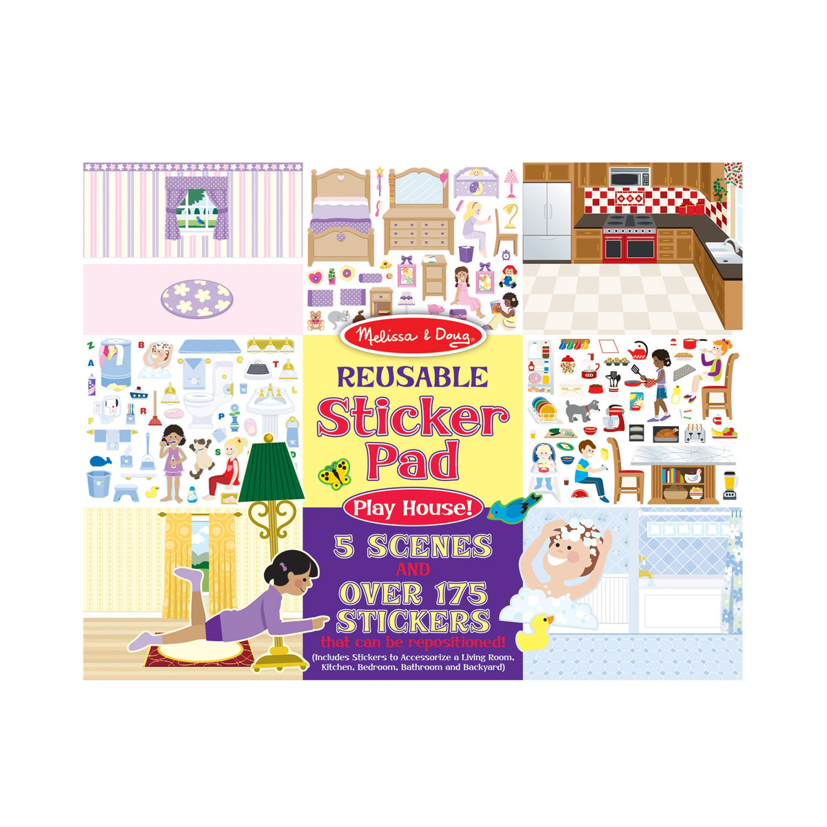 Reusable Sticker Pad - Play House! S0