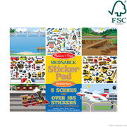 Reusable Sticker Pad - Vehicles C9