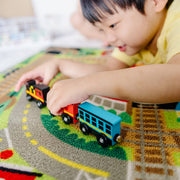 Round the Rails Train Rug M1