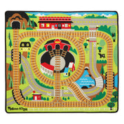 Round the Rails Train Rug M1