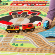 Round the Rails Train Rug M1