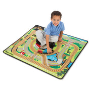 Round the Rails Train Rug M1
