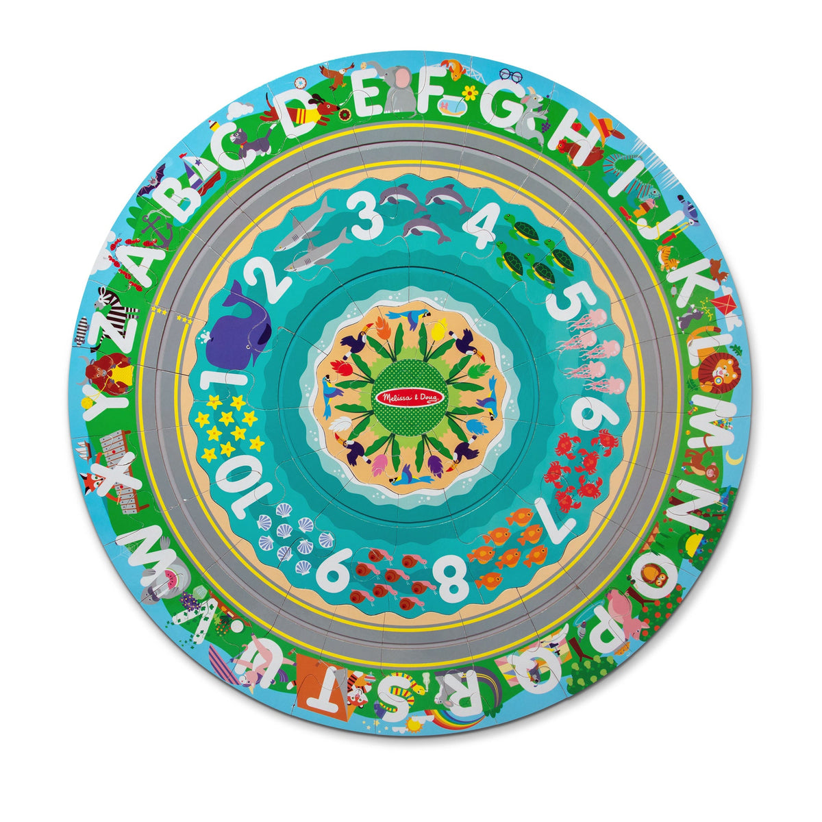 Round the Shore Tracks Floor Puzzle – 48 Pieces W4
