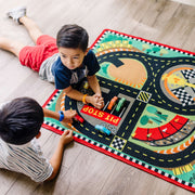 Round the Speedway Race Track Rug & Car Set N7