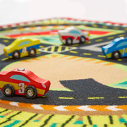 Round the Speedway Race Track Rug & Car Set N7