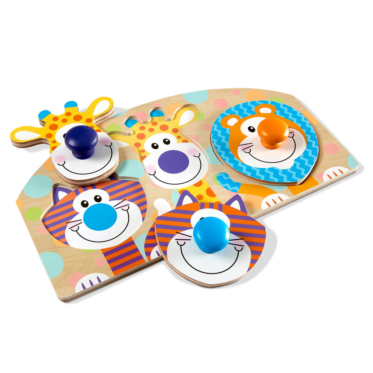 Safari Jumbo Peg Puzzle - 3 Pieces J1