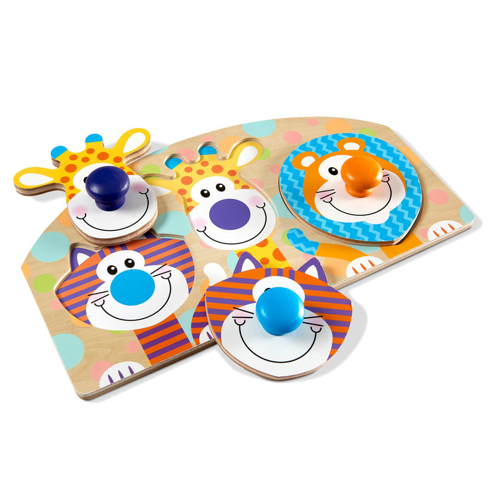 Safari Jumbo Peg Puzzle - 3 Pieces J1