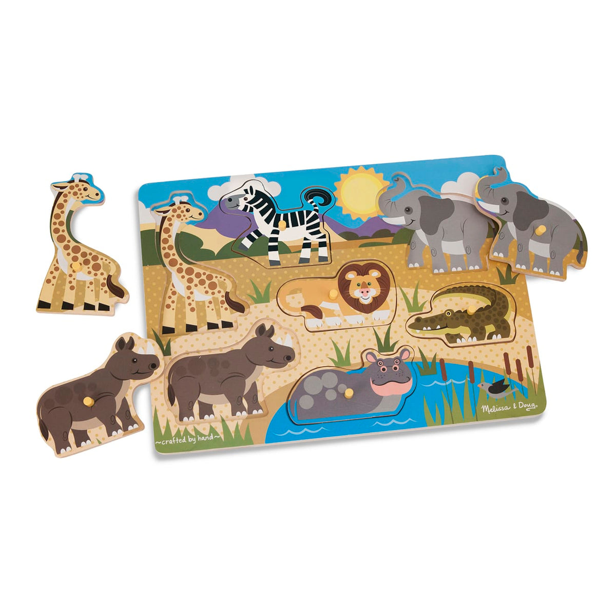 Safari Peg Puzzle - 7 Pieces J1