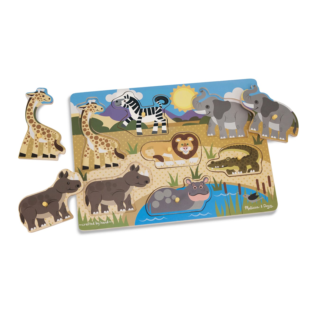 Safari Peg Puzzle - 7 Pieces N2