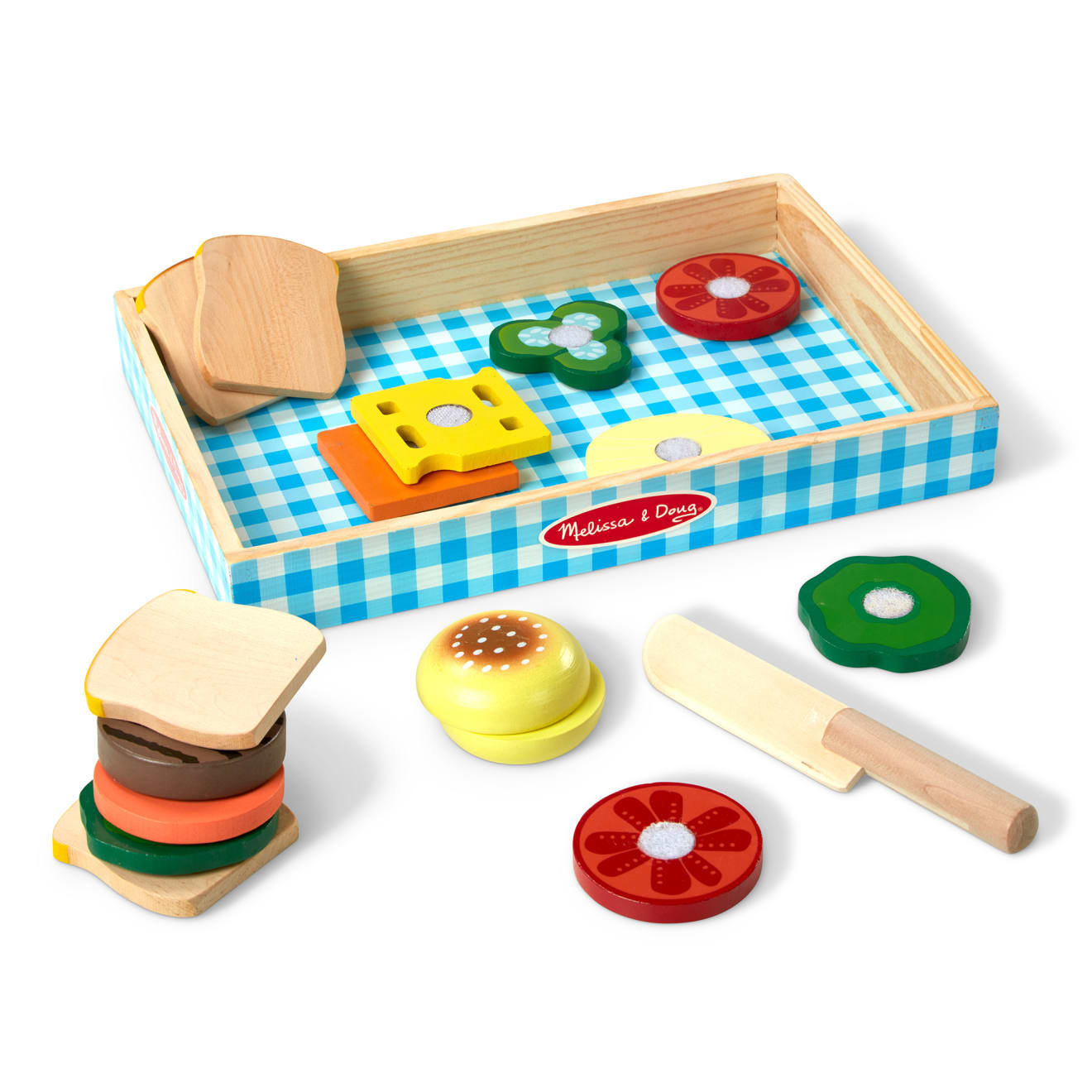 Sandwich Making Set - Wooden Play Food J1