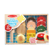 Sandwich Making Set - Wooden Play Food J1