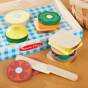 Sandwich Making Set - Wooden Play Food J1