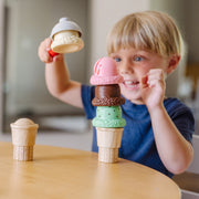 Scoop & Stack Ice Cream Cone Magnetic Play Set I7