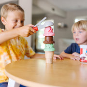 Scoop & Stack Ice Cream Cone Magnetic Play Set I7